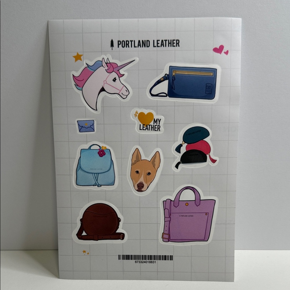 Portland Leather Colorful Sticker Set